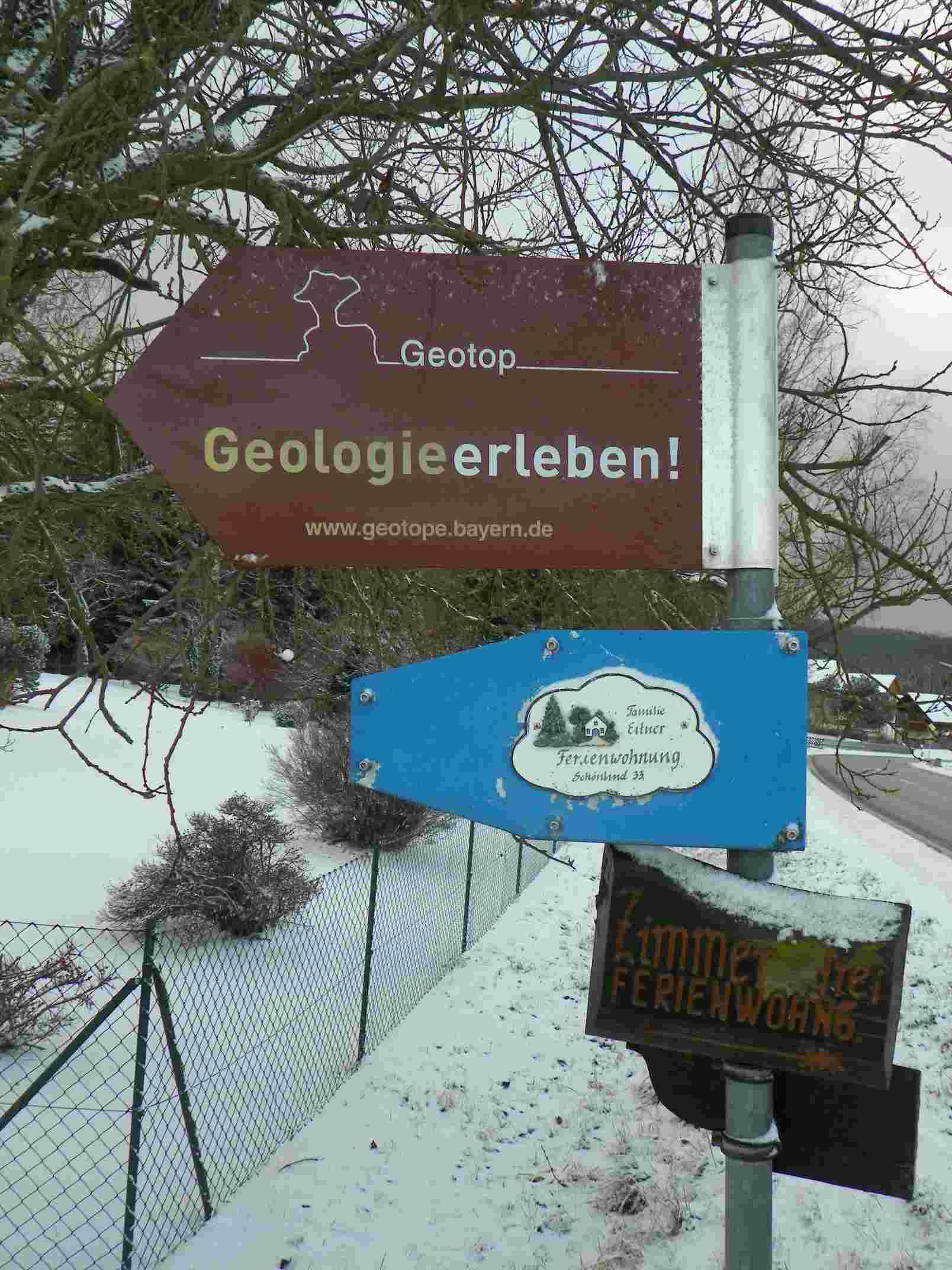 Geologie erleben und Ferienwohnung Eitner